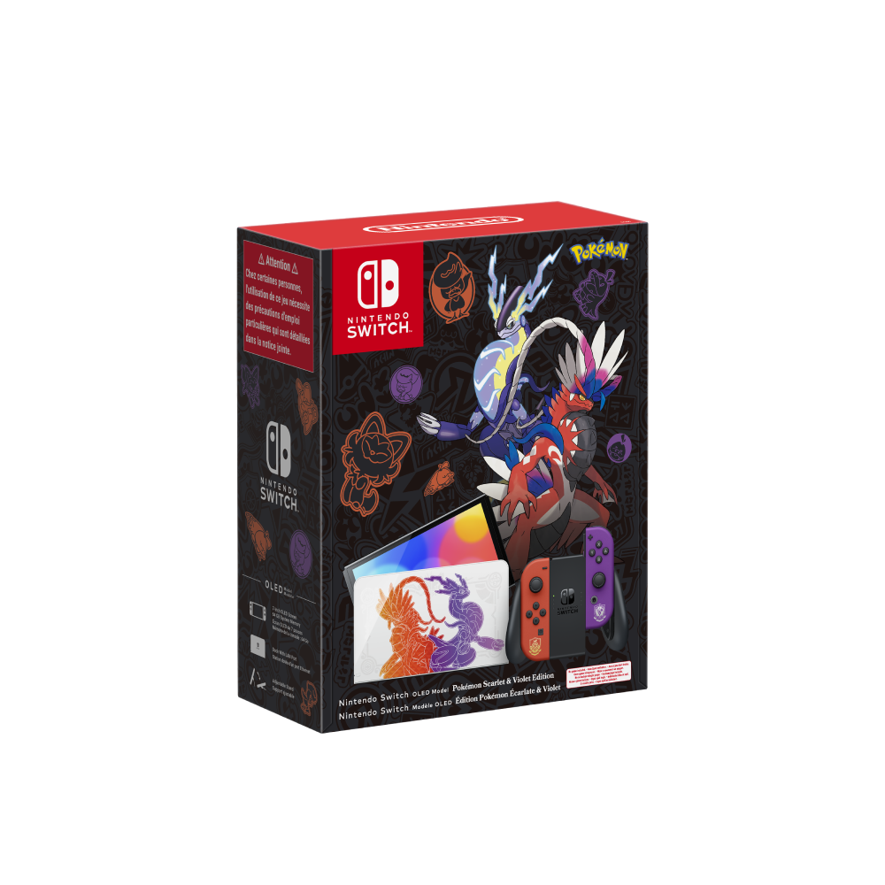 CONSOLE NINTENDO SWITCH MODELE OLED : EDITION LIMITEE POKEMON ECARLATE ET POKEMON VIOLET image number 1